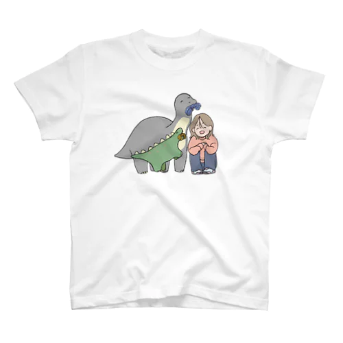 あたいと恐竜たち Regular Fit T-Shirt