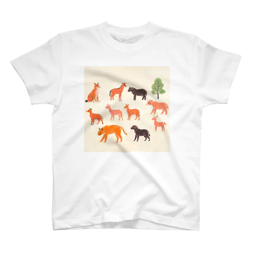 ゆるくてかわいい動物の群れ スタンダードTシャツ