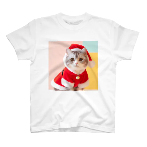 サンタの猫ちゃん（コスプレシリーズ01） Regular Fit T-Shirt