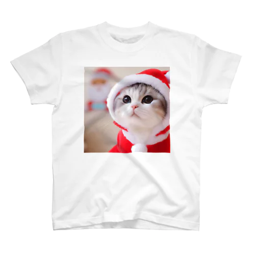 サンタの猫ちゃん（コスプレシリーズ02） Regular Fit T-Shirt