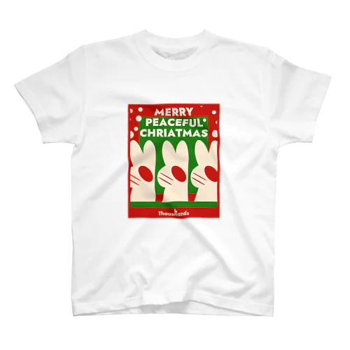 メリーピースフルクリスマス Regular Fit T-Shirt