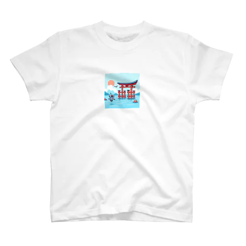 厳島神社見回りロボット Regular Fit T-Shirt