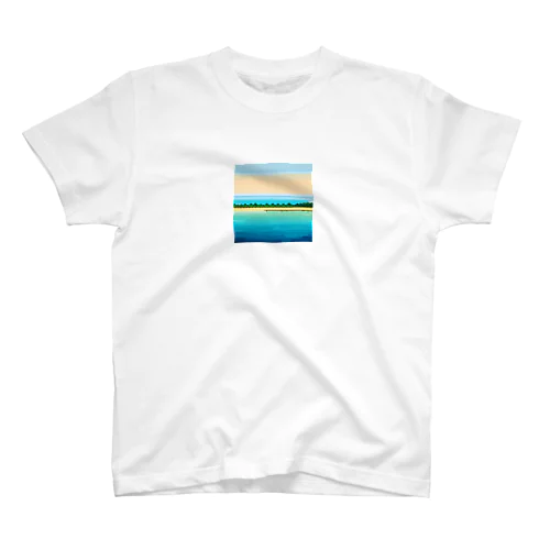 ドット　プーケットの青い海 スタンダードTシャツ