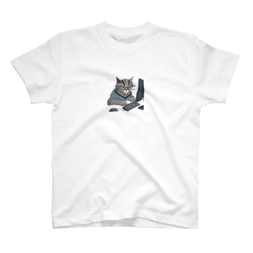 開発者猫 Regular Fit T-Shirt
