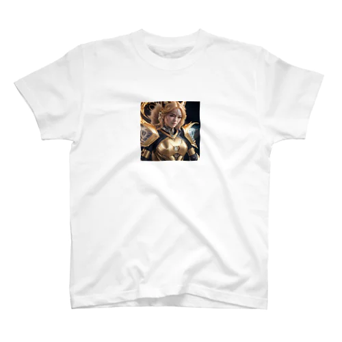 黄金狐女性戦士：永遠の光の守護者 - Golden Vixen Warrior: Guardian of Eternal Light スタンダードTシャツ