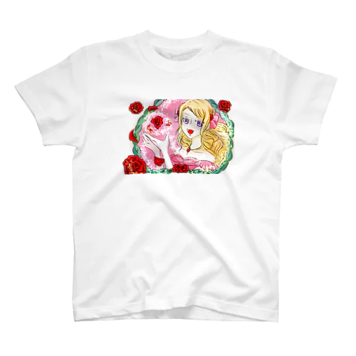 薔薇とお姫様 Regular Fit T-Shirt