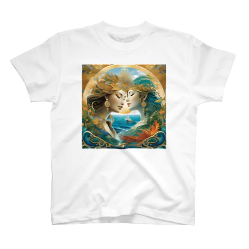 海と波の祝福 Regular Fit T-Shirt