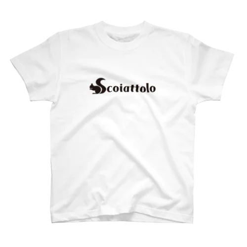 Scoiattolo（りす）_Black Regular Fit T-Shirt