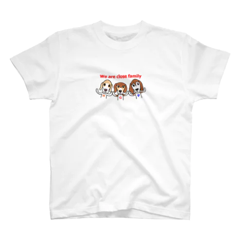 【W＆G＆P】仲良し家族BEAGLES Regular Fit T-Shirt