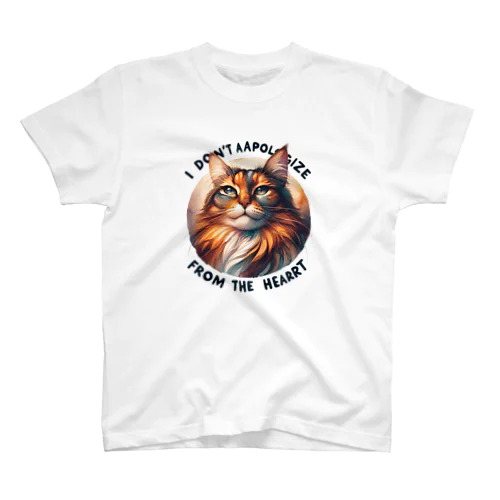 心からは謝らない猫 Regular Fit T-Shirt