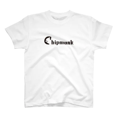 Chipmunk（しまりす）_Black Regular Fit T-Shirt