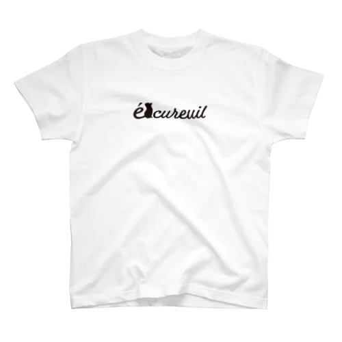 écureuil（りす）_Black スタンダードTシャツ