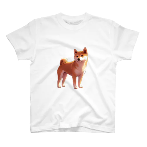 たそがれ柴犬 Regular Fit T-Shirt