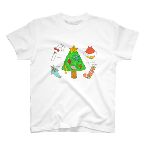 [森図鑑] 海洋生物のクリスマスパーティ スタンダードTシャツ