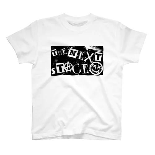 tNSロゴ B&W punk ver.2 スタンダードTシャツ