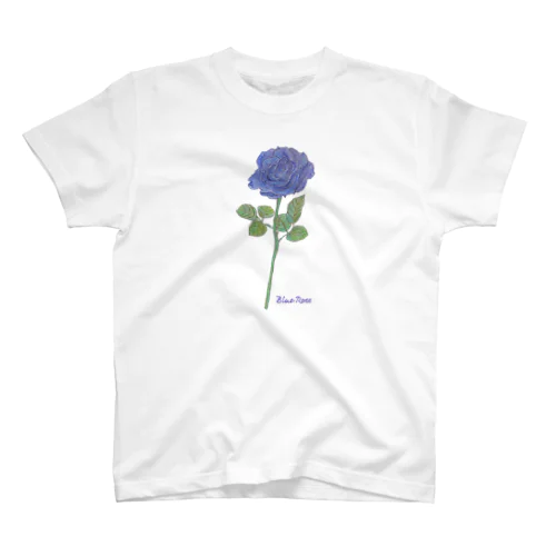 夢叶う青い薔薇 Regular Fit T-Shirt