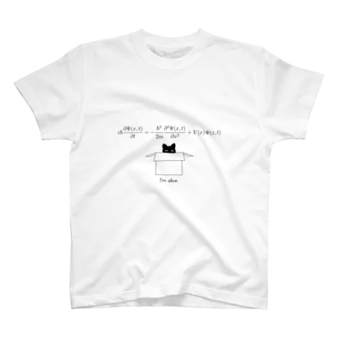 シュレディンガーの猫 Regular Fit T-Shirt