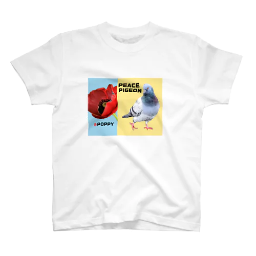 PEACE  PIGEON ＆POPPY Regular Fit T-Shirt