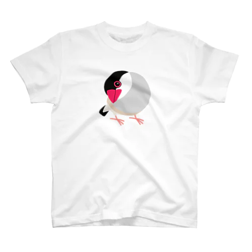 首をかしげる桜文鳥 Regular Fit T-Shirt