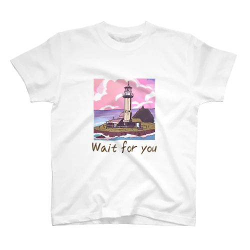 「Wait for you」文字コンテンツ スタンダードTシャツ