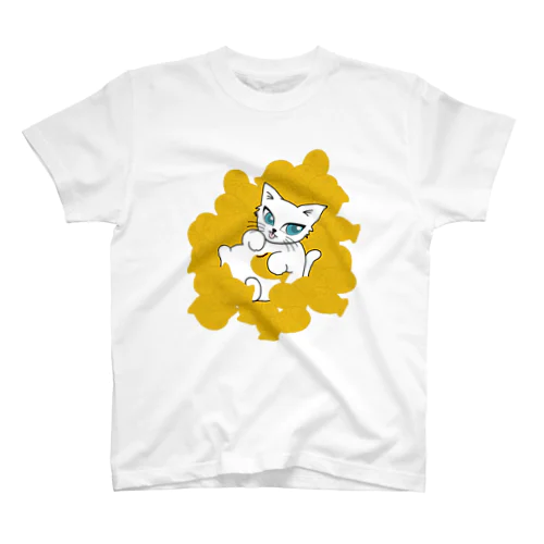 鯛焼きに埋もれる猫さん Regular Fit T-Shirt