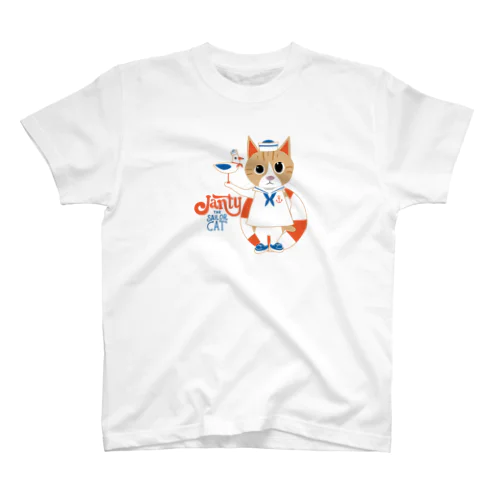 CATLES ジャンティ・ザ・セーラーキャット スタンダードTシャツ