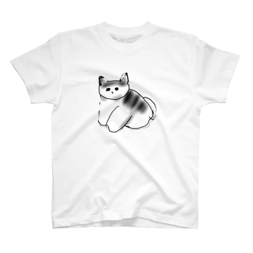 画伯作 ふわふわ猫ちゃんスタンダードTシャツ Regular Fit T-Shirt