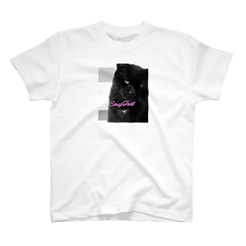 デカい黒猫どんちゃん Regular Fit T-Shirt