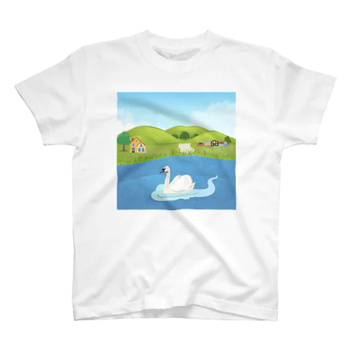 白鳥　風景 スタンダードTシャツ