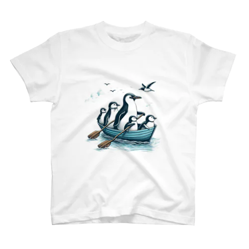 ペンギン ボート漕ぎ スタンダードTシャツ