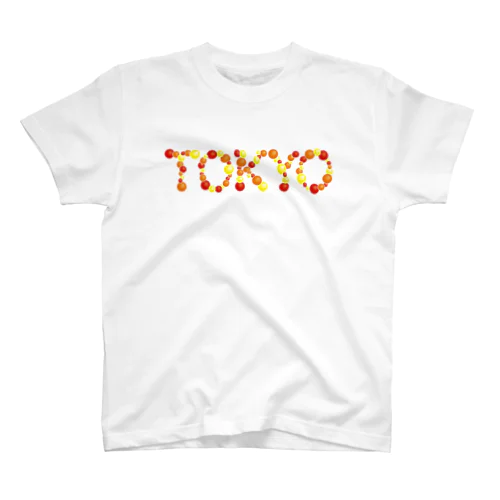 バルーン文字「TOKYO」（赤色系） スタンダードTシャツ