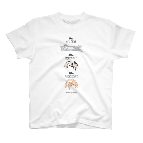 クライミング猫のシューズタイプ（ボルダリング大好きさんへ） スタンダードTシャツ