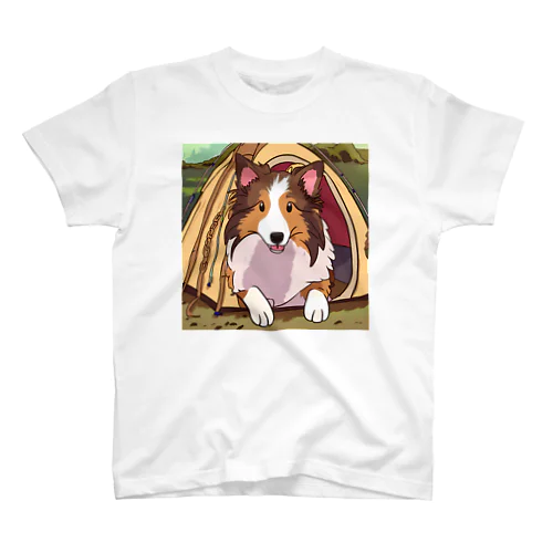 camper's dog  シェットランドシープドッグ　イラスト スタンダードTシャツ