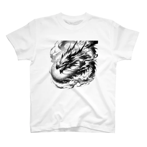 墨で描かれた竜 Regular Fit T-Shirt