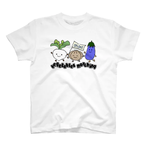 vegetables marching スタンダードTシャツ