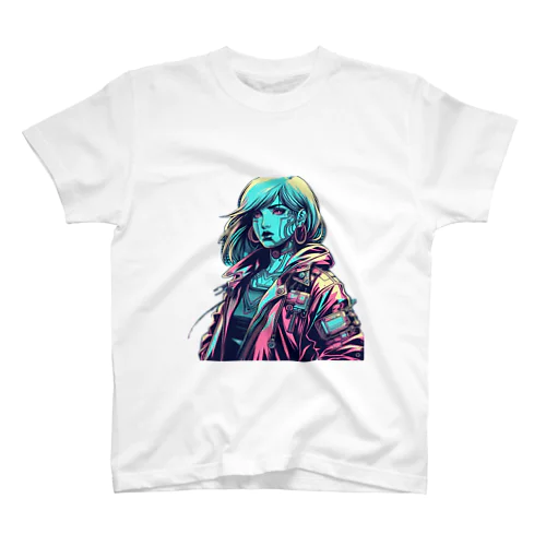 サイバーパンクガールNo.3 Regular Fit T-Shirt