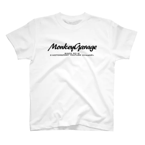 MonkeyGarage 新ロゴ黒 Regular Fit T-Shirt