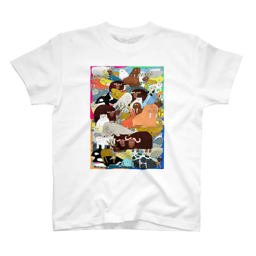 北極圏動物の仲間たち Regular Fit T-Shirt