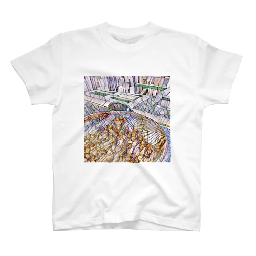 黙々杢 Regular Fit T-Shirt