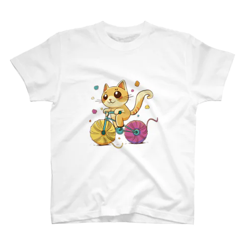 Cute Bike Cat スタンダードTシャツ