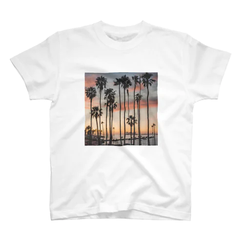 サンセットビーチパーム Regular Fit T-Shirt
