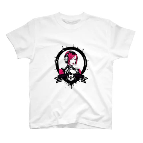 Cyberpunk DJ girl Regular Fit T-Shirt