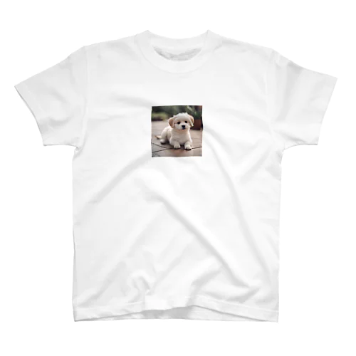 かわいい犬のイラストグッズ Regular Fit T-Shirt