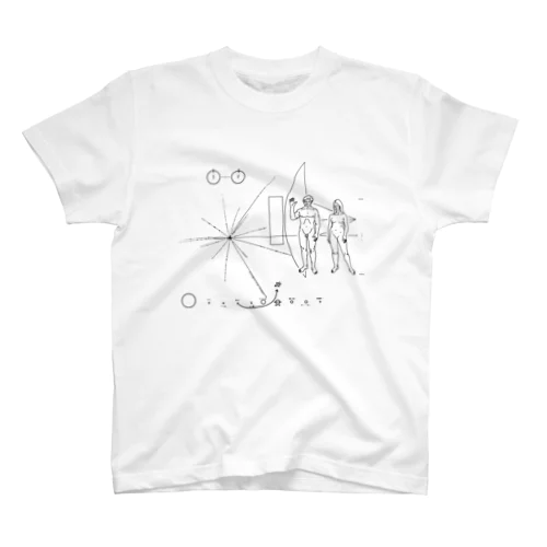パイオニア探査機の金属板 Regular Fit T-Shirt