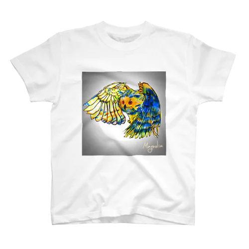 magnolia drawing _owl Regular Fit T-Shirt