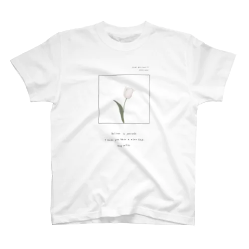 Powderpink tulip , Logoflame . スタンダードTシャツ