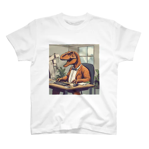 働く恐竜 スタンダードTシャツ