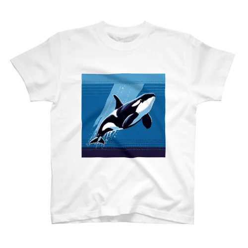 深海の舞 - シャチのピクセルアート Regular Fit T-Shirt
