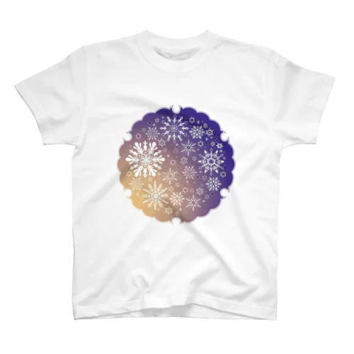 雪もよう010（ラベンダー） スタンダードTシャツ