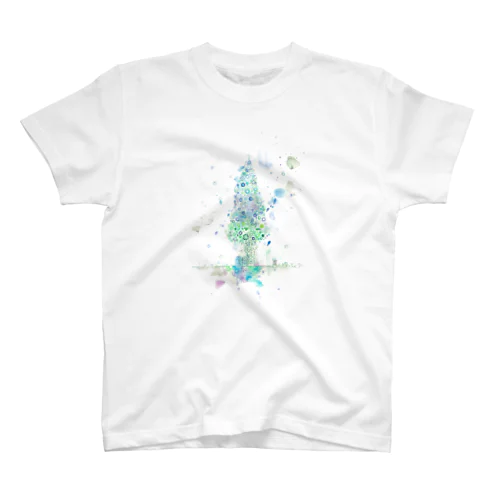 葉車-雪つもるもみの木- スタンダードTシャツ